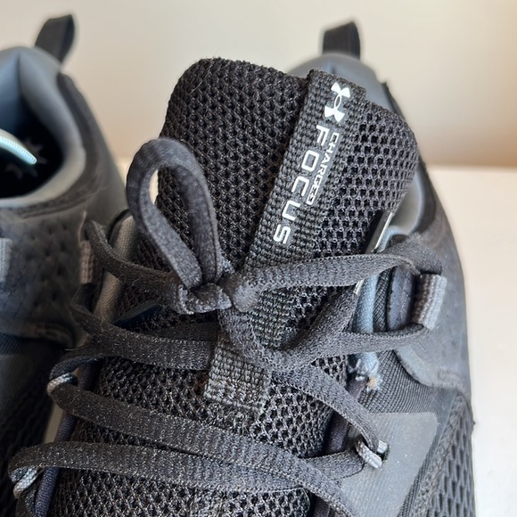 Under Armour Men's Black Charged Focus Training Athletic Sneaker Shoes Size 12 - Picture 10 of 13